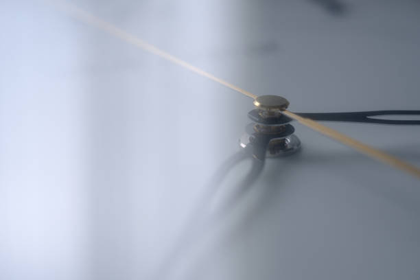 istock Close up of a clock isolated 1320314719
