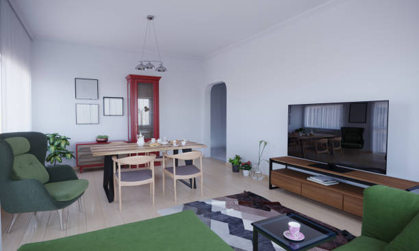 istock Minimalist Living Room Interior 1320318578
