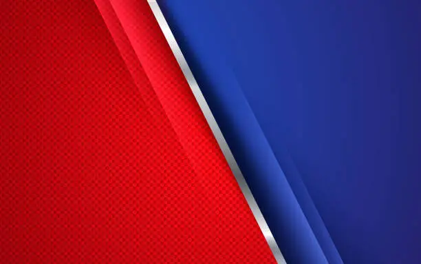 Vector illustration of Red and blue abstract background vector