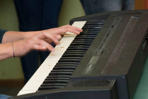istock musical piano keyboard, piano keys 1320327168