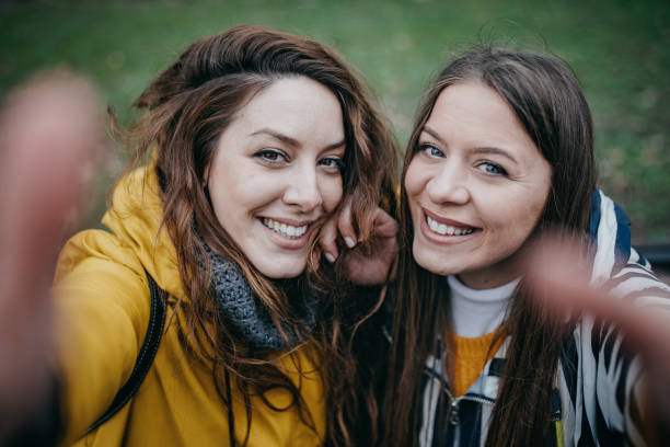 istock Two young woman doing selfie 1320329478