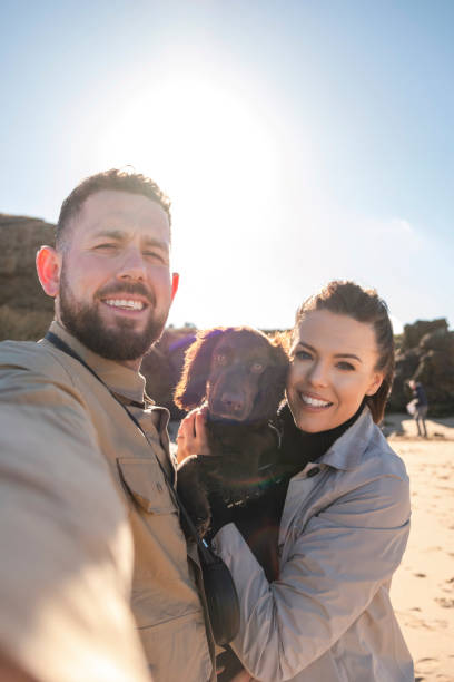 Beach Selfie With Our Puppy