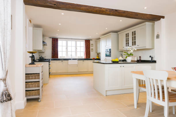 istock Painted wood kitchen design, UK luxury kitchens 1320332968