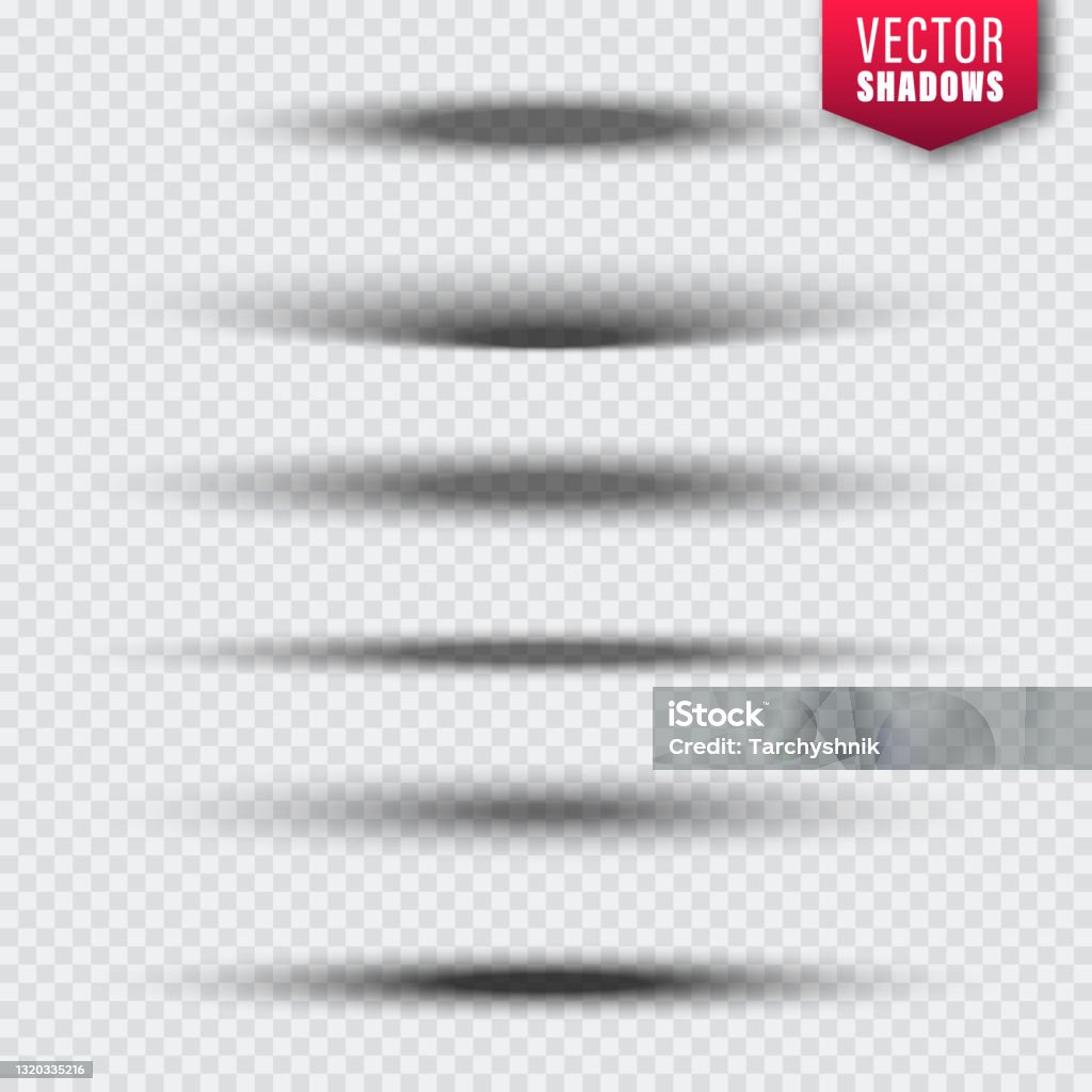 One Shadow Vector Vector Shadows Collection On Transparent Background Realistic Shadow ...