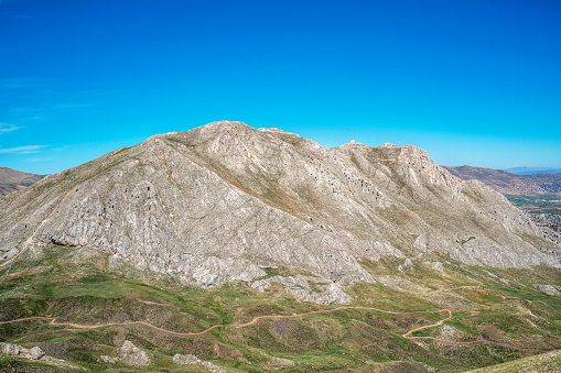 The scenery view of Tunc mountain and bakirli mountain from Kartal mountain