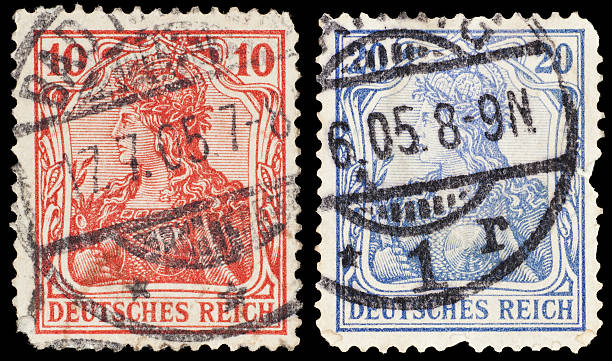 istock Vintage postage stamps of Deutsches Reich 132034152