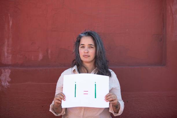istock Young activist woman portrait 1320349287