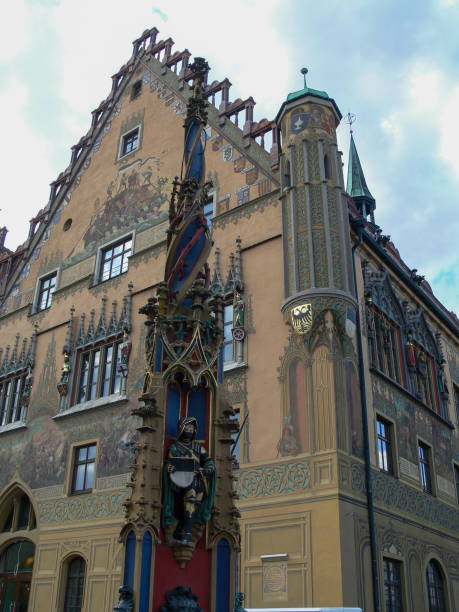 istock The Ulm City Hall with its beautiful paintings 1320351151