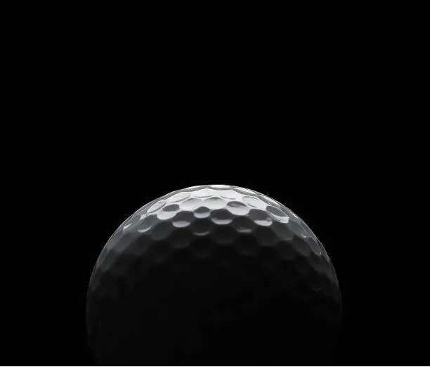 Silhouette of a golf ball