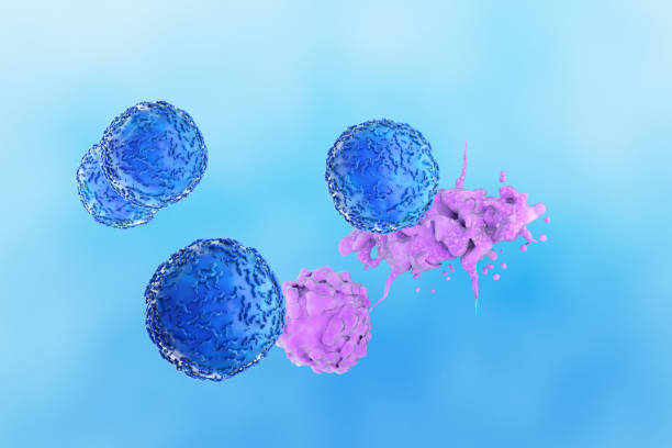 istock Destroyed Cancer Cell by T-Cell 1320355691