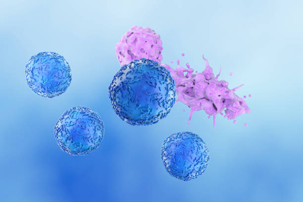 istock Destroyed Cancer Cell by T-Cell 1320355692