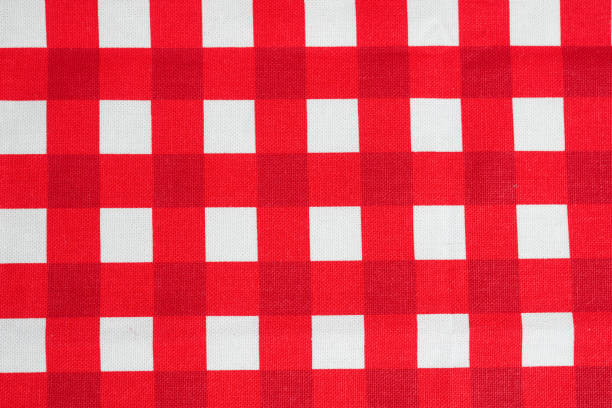 istock Red napkin isolated on white background. 1320355733