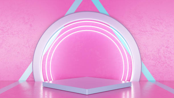 istock Colorful Backdrop with Geometric Shapes 1320355817
