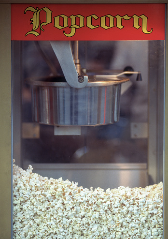 Popcorn machine outdoors