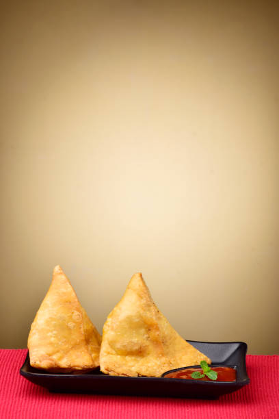 istock Vertical Shot Of Stuffed Samosa, Indian Snack Samosa 1320357464