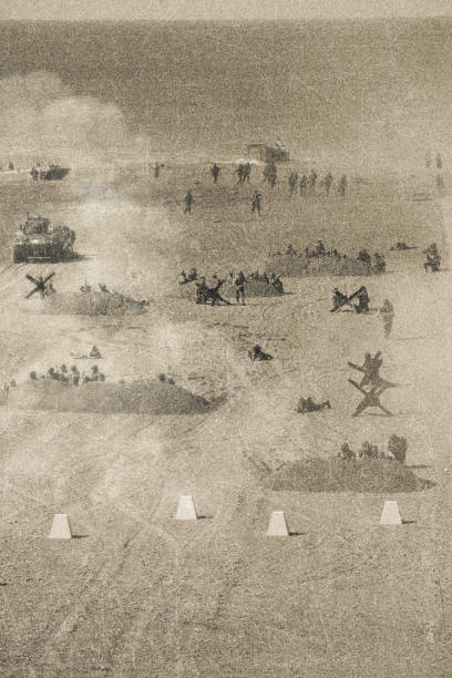 WW2 Normandy invasion on Omaha Beach