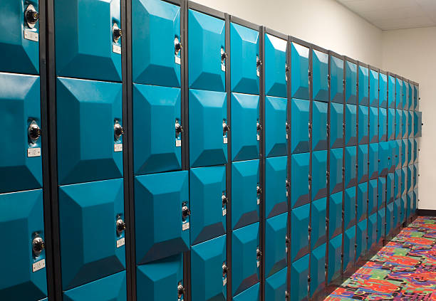 istock Rows of Lockers in Bowling Alley 132036539