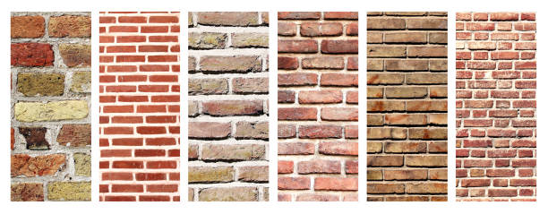istock Set of vertical banners with textures of brick walls 1320367790