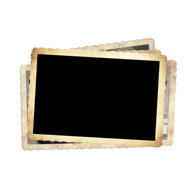 Vintage elements for scrapbooking. Old retro photos