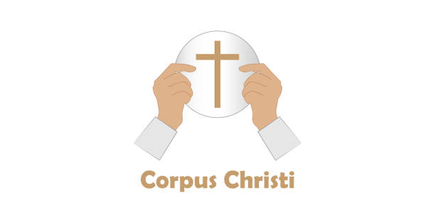 ilustraciones, imágenes clip art, dibujos animados e iconos de stock de fiesta religiosa católica del corpus christi - corpus christi celebration