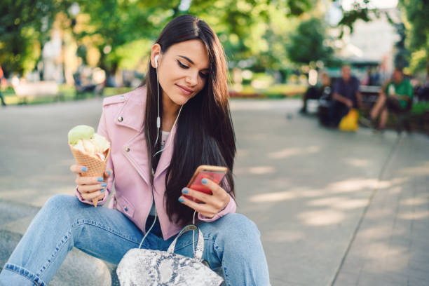 istock Girl video calling a friend 1320371815