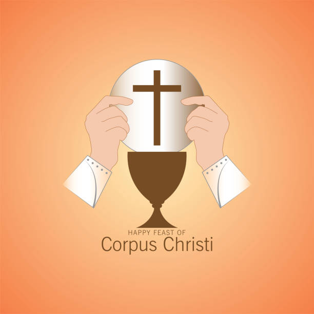 illustrations, cliparts, dessins animés et icônes de corpus christi fête religieuse catholique - corpus christi celebration