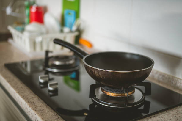 istock Stove and Cooking pan at kitchen 1320374823