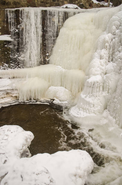 istock Frozen Aleksupite waterfall in Kuldiga, Latvia 1320382040