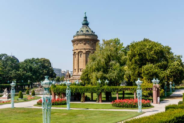 Water tower Mannheim, Baden-Württemberg, Germany Water tower Mannheim, Baden-Württemberg, Germany, Europe mannheim photos stock pictures, royalty-free photos & images
