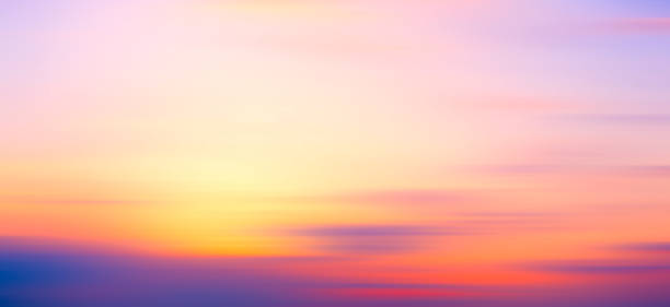 istock Gorgeous Panorama twilight sky and cloud at morning background motion 1320384163