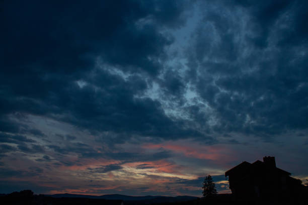 istock Colorful clouds and sky at sunset 1320387228