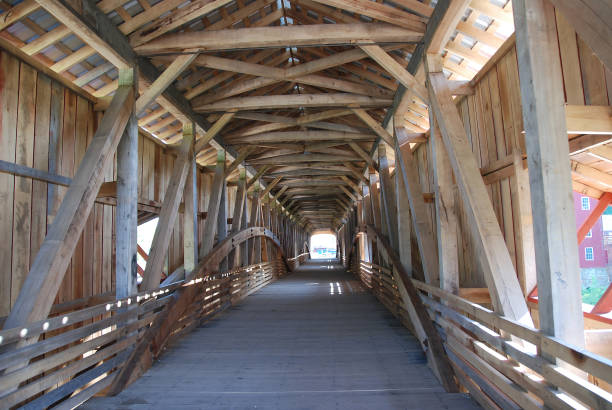istock Interior View of a Covered Bridge 1320389466