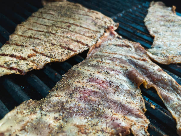 istock Thin Sliced Grilled Sirloin Steak Photo Series 1320391458