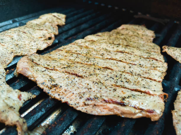 istock Thin Sliced Grilled Sirloin Steak Photo Series 1320391466