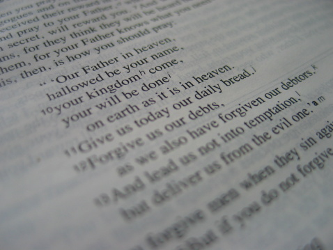 Unrendered image of The Lord's Prayer. Taken with Canon Powershot G3