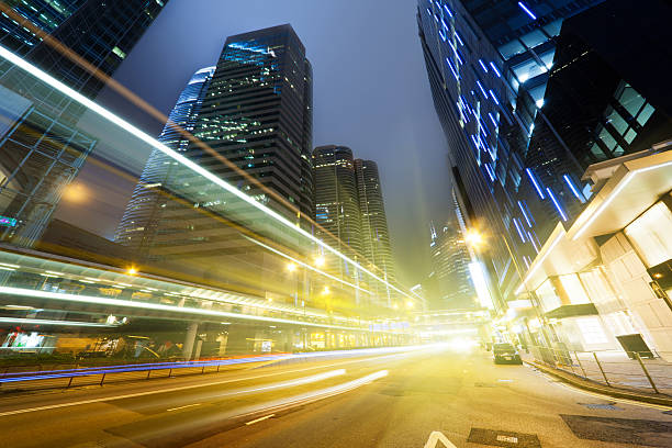 istock traffic in Hong Kong at night 132039943