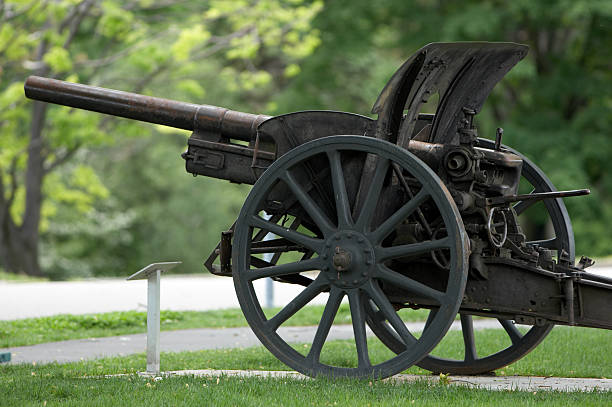 istock Old metal canon 132039951