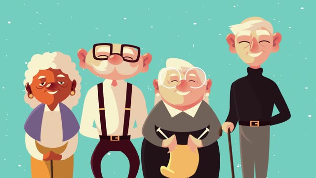 423 Cartoon Grandparents Stock Videos and Royalty-Free Footage - iStock