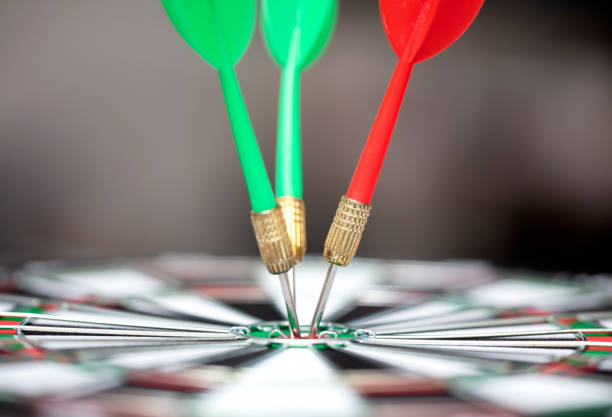 istock Dart is an opportunity and Dartboard is the target and goal. 1320406995