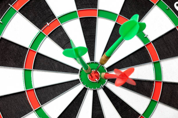 istock Dart is an opportunity and Dartboard is the target and goal. 1320407004