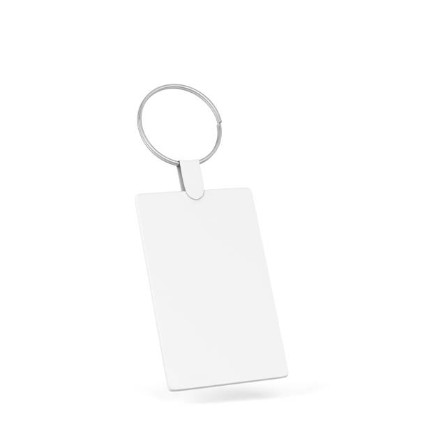 istock Blank steel keychain mockup 1320407329