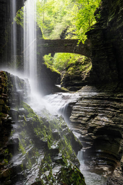 istock Rainbow Falls at Watkins Glen State Park 1320409811