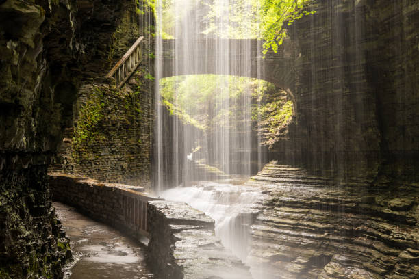 istock Rainbow Falls at Watkins Glen State Park 1320409832