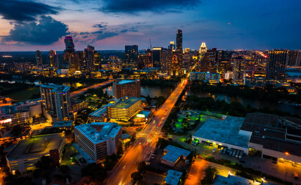 istock Blue Hour Austin Texas Cityscape Skyline Nightscape 1320415957