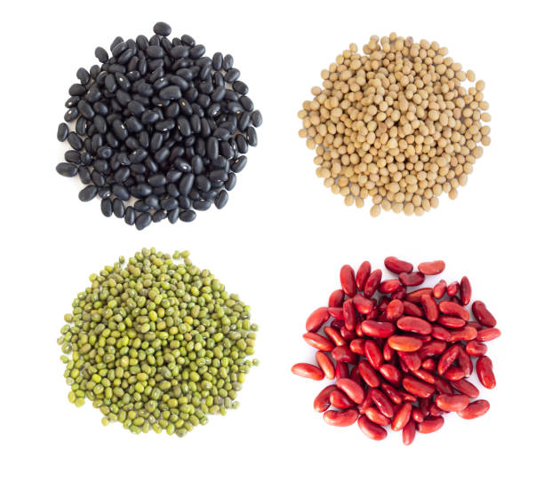 istock Mix beans isolated on white background, healthy food concept 1320435103