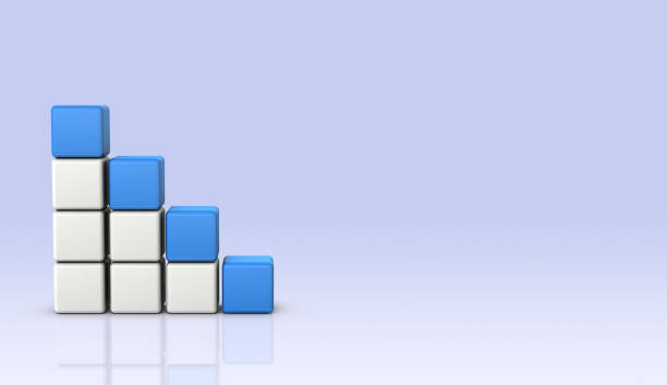 istock A block reminiscent of a descent. background image. Rendering with 3DCG software. 1320439564