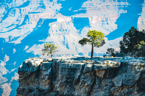 Majestic view across the Grand Canyon from Navajo Point on the South Rim of Grand Canyon National Park in Arizona, USA.