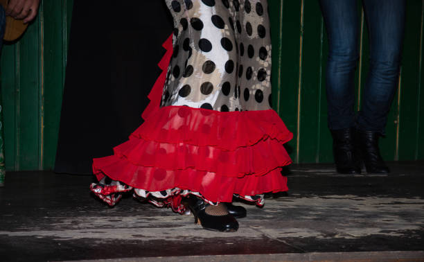 istock the dancer dances flamenco on the typical tablao 1320441964