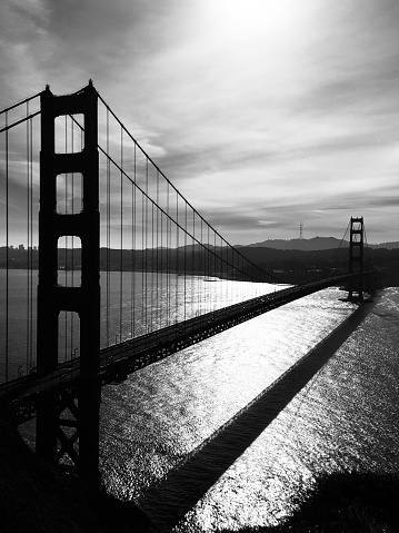 Looking towards the Golden Gate Bridge/San Francisco California