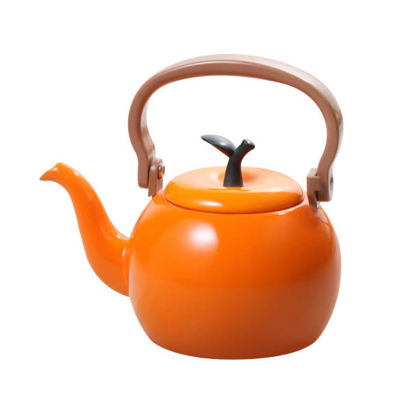 istock Japanese vintage teapot isolated on white background 1320442783
